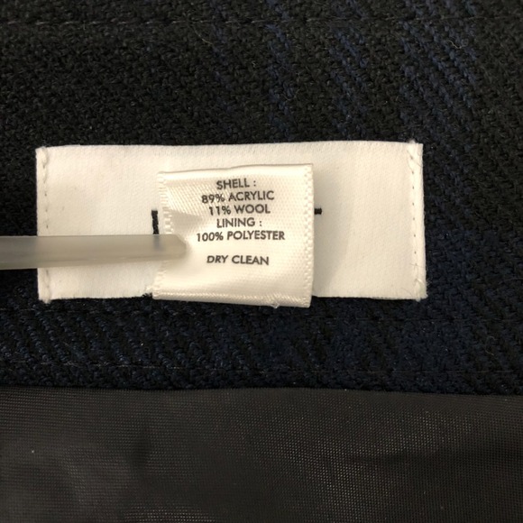 Ann Taylor Loft Skirt Women's Size 6 Blue Black Tartan Plaid Mini Lined Side Zip - Picture 7 of 11